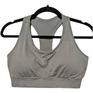 Sage seafoam textured sports bra